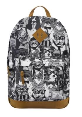 Okładka książki Plecak Psy czarno - biały