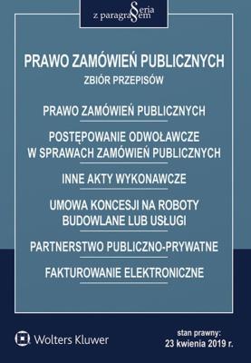 Okładka książki Prawo zamówień publicznych Zbiór przepisów
