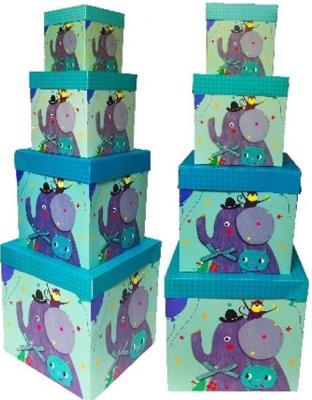 Opakowanie Pudełko składane słoń (11x11x11) ROZETTE