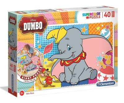 Opakowanie Puzzle 40 podłogowe Super kolor Dumbo