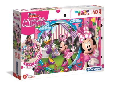 Opakowanie Puzzle 40 podłogowe Super kolor Minnie