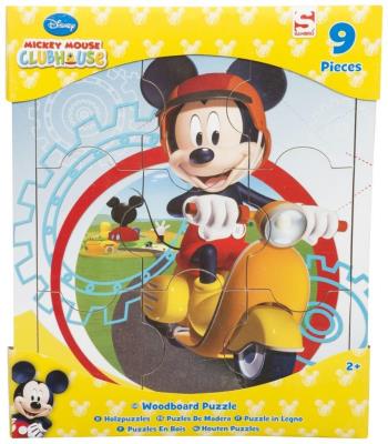 Opakowanie Puzzle drewniane Myszka Miki 9 el.
