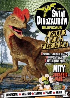 Okładka książki Świat Dinozaurów 18 Dilofozaur