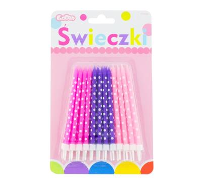 Opakowanie ŚWIECZKI GROCHY DLA DZIEWCZYNEK 24 SZTUKI PF-SGDD