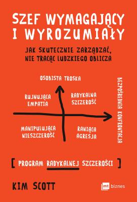 Szef wymagający i wyrozumiały. Autor: Kimberley Scott (ilustr.). SmakLiter.pl Okładka książki Szef wymagający i wyrozumiały