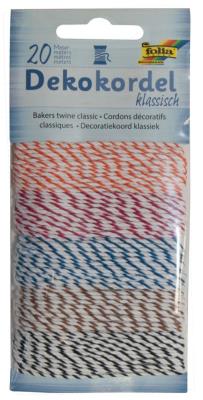 Opakowanie Sznurek dwukolorowy 20 m 5 kolorów twin-mix