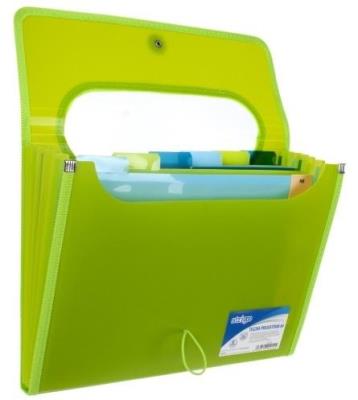 Opakowanie Teczka A4 z 6 przekładkami V-file zielona STRIGO