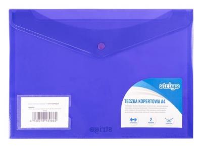 Opakowanie Teczka kopertowa A4 z kieszeniami fioletowa STRIGO