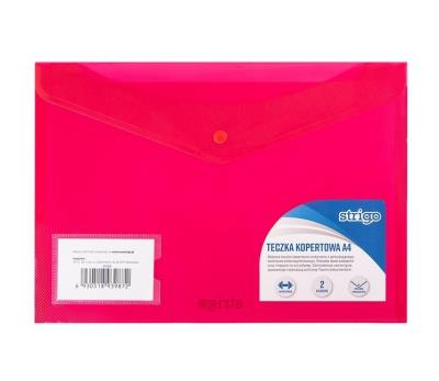 Opakowanie Teczka kopertowa PP A4 2 kieszenie różowa (5szt)