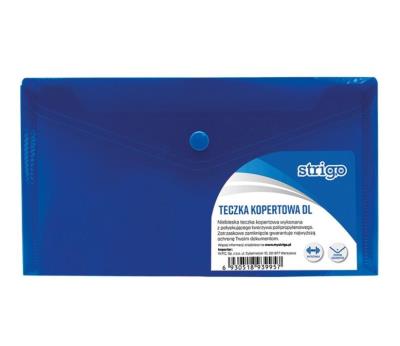 Opakowanie Teczka kopertowa PP DL pozioma niebieska (10szt)
