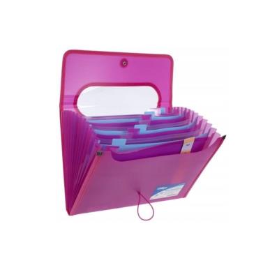 Opakowanie Teczka PP A4 12 przekładek różowa