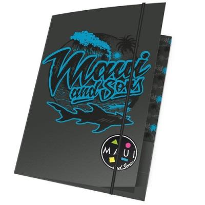 Opakowanie Teczka z gumką A4 Maui and Sons czarno-niebieska 15 sztuk