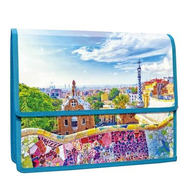 Opakowanie Teczka z klapką na rzepy A4 PP Barcelona