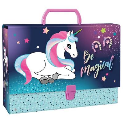 Opakowanie Teczka z rączką gruba Jednorożec DERFORM