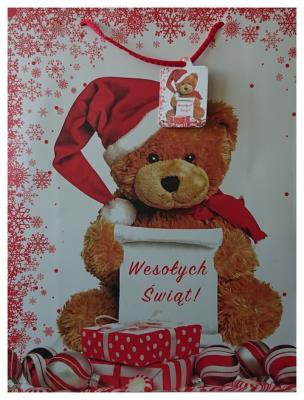 Opakowanie Torebka prezentowa świąteczna L 12 sztuk mix