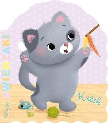 Urocze zwierzaki. Kotek. Autor: Nathalie Belineau. SmakLiter.pl Okładka książki Urocze zwierzaki. Kotek