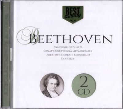 Wielcy kompozytorzy - Beethoven (2 CD). Autor: Ludwig van Beethoven. SmakLiter.pl Okładka książki Wielcy kompozytorzy - Beethoven (2 CD)