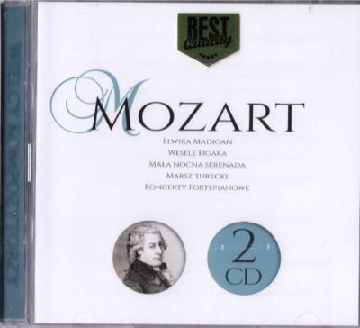 Wielcy kompozytorzy - Mozart (2 CD). Autor: WOLFGANG AMADEUSZ MOZART. SmakLiter.pl Okładka książki Wielcy kompozytorzy - Mozart (2 CD)