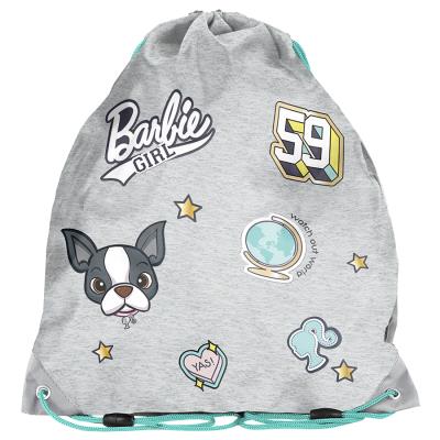 Worek na buty Barbie szary. Wydawca: Paso. SmakLiter.pl Opakowanie Worek na buty Barbie szary