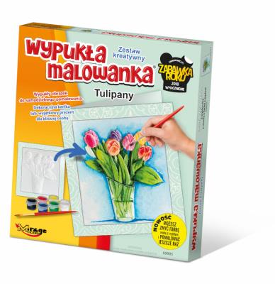 Opakowanie Wypukła Malowanka - Kwiaty Tulipany