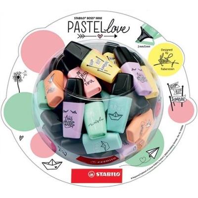 Opakowanie Zakreślacz Boss mini pastellove (50szt) STABILO
