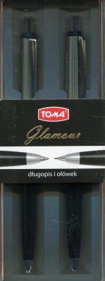 Zestaw Glamour Długopis 0,8 mm + ołówek 0,5 mm. Wydawca: TOMA. SmakLiter.pl Opakowanie Zestaw Glamour Długopis 0,8 mm + ołówek 0,5 mm