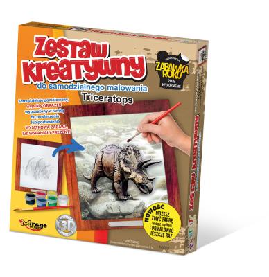 Opakowanie Zestaw Kreatywny do malowania - Dino.Triceratops