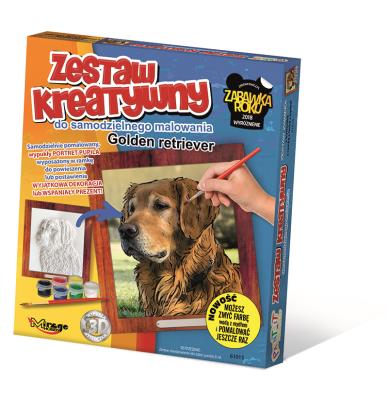Opakowanie Zestaw Kreatywny do malowania - Golden Retriver