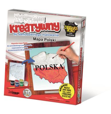Opakowanie Zestaw Kreatywny do malowania - Mapa Polski