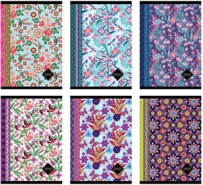 Opakowanie Zeszyt A5 w kratkę 54 kartki Catalina Estrada 10 sztuk mix