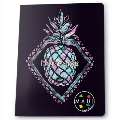 Opakowanie Zeszyt A5 w kratkę 60 kartek Maui and Sons ananasy 5 sztuk