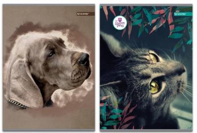 Opakowanie Zeszyt A5 w kratkę 80 kartek Sweet Pets 5 sztuk