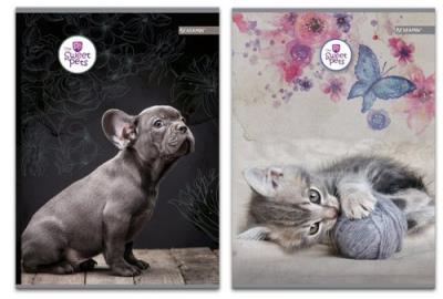 Opakowanie Zeszyt A5 w linie 60 kartek Sweet Pets 5 sztuk