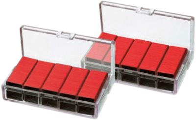 Zszywki nr 10 x 1000szt czerwone. Wydawca: Kangaro. SmakLiter.pl Opakowanie Zszywki nr 10 x 1000szt czerwone