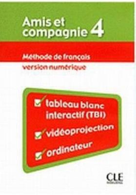 Okładka książki Amis et compagnie 4 materiały do tablicy interakty