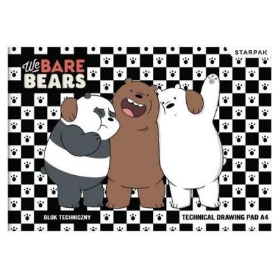 Opakowanie Blok techniczny A4/10K biały We Bare Bears (20szt)