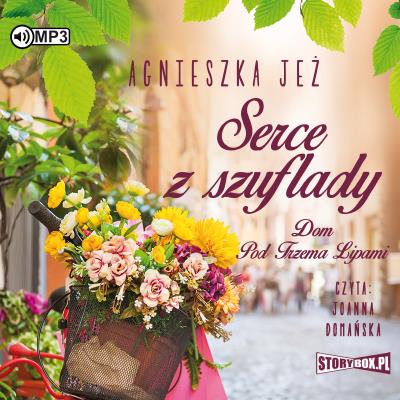 CD MP3 SERCE Z SZUFLADY DOM POD TRZEMA LIPAMI TOM 1. Autor: Jeż Agnieszka. SmakLiter.pl Okładka książki CD MP3 SERCE Z SZUFLADY DOM POD TRZEMA LIPAMI TOM 1