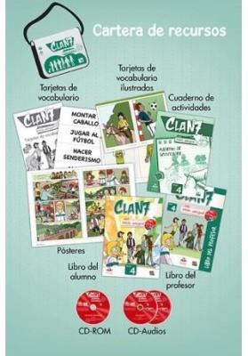 Okładka książki Clan 7 con Hola amigos 4 zestaw dla nauczyciela