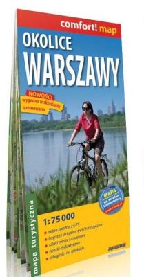 Okładka książki Comfort!map Okolice Warszawy 1:75 000 mapa w.2019