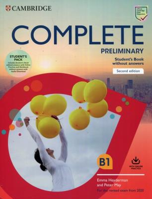 Complete Preliminary Student's Book Pack (SB wo Answers w Online Practice and WB wo Answers w Audio Download). Autor: May Peter, Emma Heyderman. SmakLiter.pl Okładka książki Complete Preliminary Student's Book Pack (SB wo Answers w Online Practice and WB wo Answers w Audio Download)