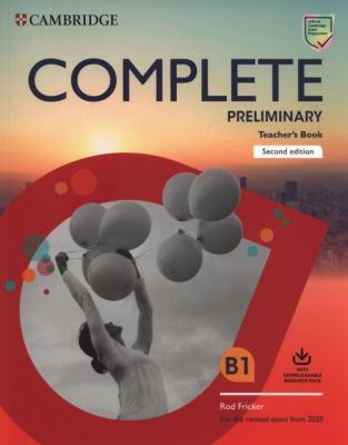 Complete Preliminary Teacher's Book with Downloadable Resource Pack. Autor: Fricker Rod. SmakLiter.pl Okładka książki Complete Preliminary Teacher's Book with Downloadable Resource Pack
