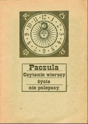Czytanie wierszy życia nie polepszy. Autor: Paczula. SmakLiter.pl Okładka książki Czytanie wierszy życia nie polepszy