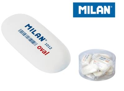 Opakowanie Gumka owalna biała (16szt) MILAN