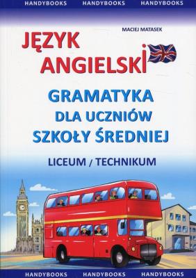 Okładka książki Język angielski. Gramatyka dla uczniów szkoły śr.