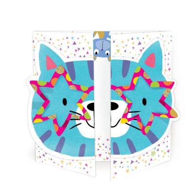 Okładka książki Karnet rozkładany - Kot