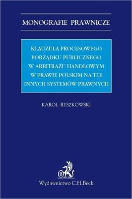 Okładka książki Klauzula procesowego porządku publicznego..