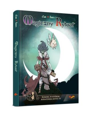 Komiksy paragrafowe Magiczny rytuał. Autor: Manuro Judric. SmakLiter.pl Okładka książki Komiksy paragrafowe Magiczny rytuał