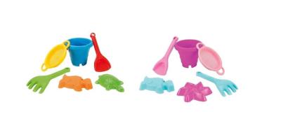 Komplet do piasku Zamek 6 elementów. Wydawca: Wader. SmakLiter.pl Opakowanie Komplet do piasku Zamek 6 elementów