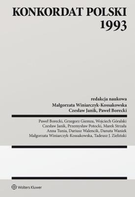 Okładka książki Konkordat polski 1993