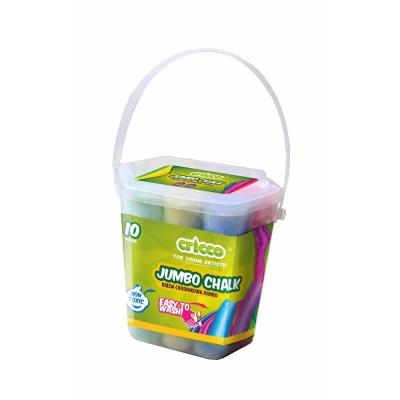 Kreda kolorowa Jumbo wiaderko 10szt CRICCO. Wydawca: Cricco. SmakLiter.pl Opakowanie Kreda kolorowa Jumbo wiaderko 10szt CRICCO